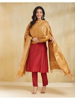 Fabindia - Copper Zari Silk Blend Dupatta