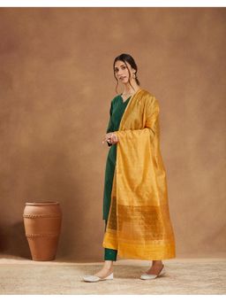 Fabindia - Mustard Woven Viscose Blend Dupatta