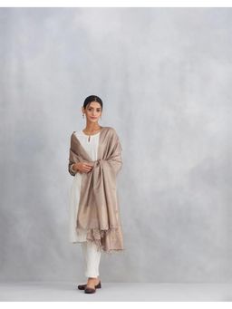 Fabindia - Beige Woven Silk Blend Dupatta