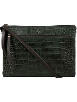 Hidesign - Green Spruce Croco Ranch Emerald Sling Bag