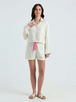 Ammarzo - Pink Solid Regular Shirt and Shorts