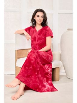PIU - Red Tie & Dye Regular Nightdress