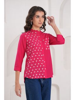 Zolo Label - Pink Contemporary Thread work Shirt