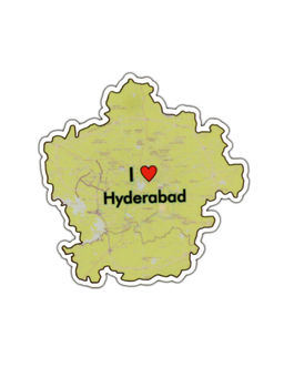 Eco Corner - I Love Hyderabad Magnet