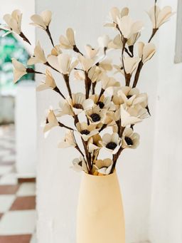 Coastal Habitat - White Handmade Flower Stems (Pack of 5)