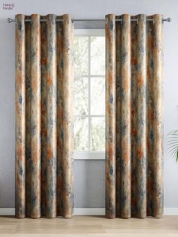 Haus & Kinder - 100% Polyester Blackout Digital Printed Door Curtain Multi-Color (4x7 Feet)