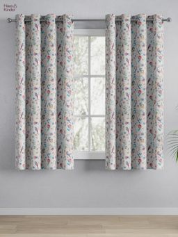 Haus & Kinder - 100% Cotton Printed Window Curtain Exotic Wings Multi-Color (4X5 Feet)