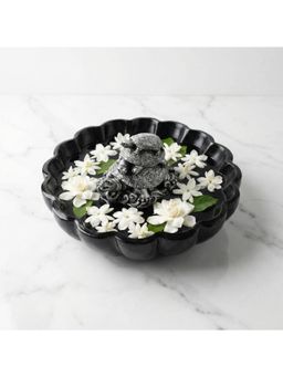 eCraftIndia - Three-Tiered Tortoise Statue Urli Bowl for Home Decoration Office Feng Shui Item