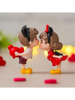 eCraftIndia - Romantic Kissing Couple Statue Showpiece Valentine Gift