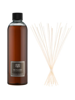 Dr. Vranjes Firenze - Dr.Vranjes Firenze Oud Nobile 500 ml Refill Plastic Bottle with White Rattan Sticks (Nr.12 - H.40)