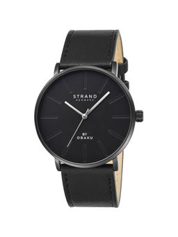 Strand by Obaku - Locklyn Ebony Black Dial Quartz Watch For Men (S725GXBBRB)