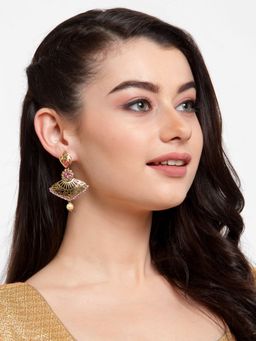 Anika's Creations - Designer Collection Pink Dangle Earrings