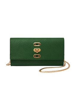 Fossil - Penrose Green Wallet with Detachable Strap (S)