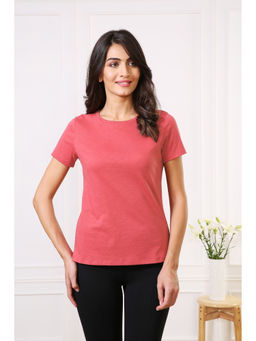 Van Heusen - Women Crew Neck & Short Sleeve Lounge T-Shirt - Coral