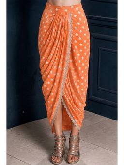 MONK & MEI - Peach Mastani Cotton Dhoti Pants