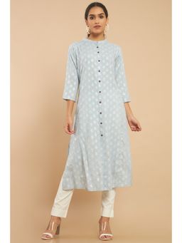 Soch - Women Blue Printed Kurta