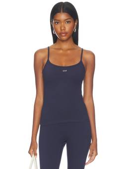 437 - Minimalist Women's Moisture-Wicking Scoop Neck Tank Navy Blue