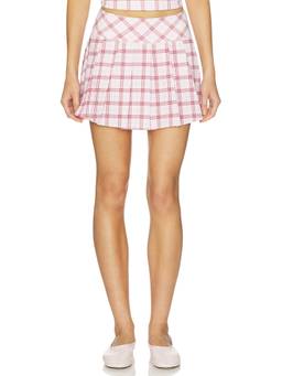 Astoria - Micro Pleated Women's Pull-On Mini Skirt Pink