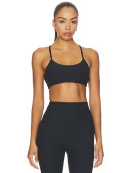 Beyond Yoga - Spacedye Minimal Women's Removable Pad Racerback Sports Bra Black