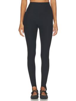 Beyond Yoga - Spacedye Women's High-Waisted Stirrup Leggings Black