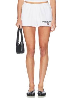 Boys Lie - Sport Kimmy Women's Drawstring Fleece Shorts White