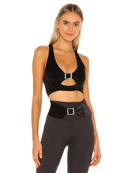 BEACH RIOT - Sara Women's Removable Padded Sports Bra Brown