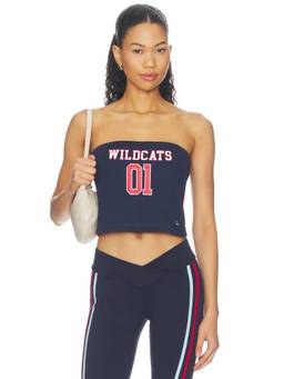 Hype and Vice - Arizona Women's Graphic Print Strapless Tube Tank Navy Blue