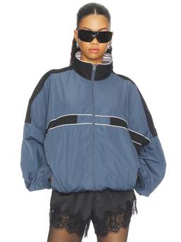 LIONESS - Rhode Women's Lightweight Zippered Windcheater Blue