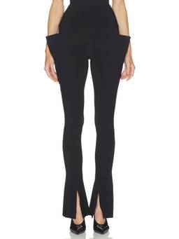 Norma Kamali - Wing Spat Women's Pull-On Ponte Flared Leggings Black