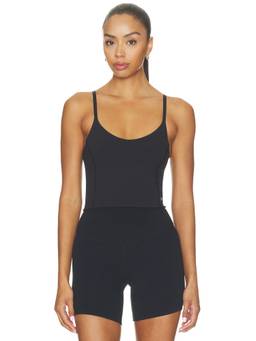 On - Studio Crop Women's Stretch Jersey Adjustable Strap Tank Black