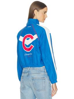 Off Season - Chicago Cubs Women's Lightweight Zippered Track Jacket Blue