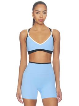 P.E Nation - Paramount Women's Removable Padded Crisscross Sports Bra Blue