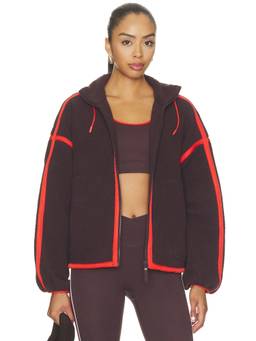 P.E Nation - Lennon Women's Sherpa Zip-Up Jacket Purple