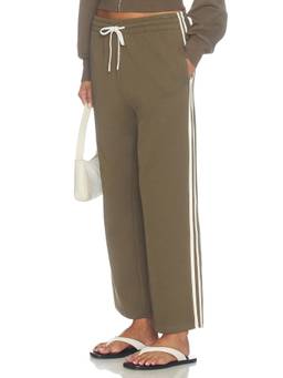 perfectwhitetee - Claud Travel Women's Mid-Waist Drawstring Trackpants Olive