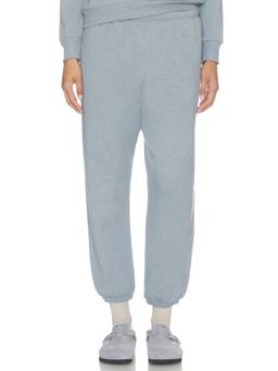 perfectwhitetee - Women's Elastic Waist Terry-Lined Joggers Blue