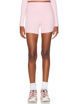 Runaway The Label - Zen Contour Women's High-Waist Stretch Bike Shorts Pink