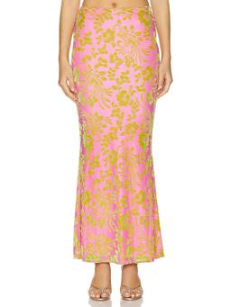 Runaway The Label - Tropez Women's Wrap Tie Chiffon Swim Cover-Up Sarong Green