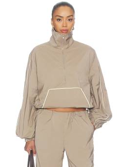 SNDYS - Arden Women's Ripstop Half-Zip Windcheater Beige