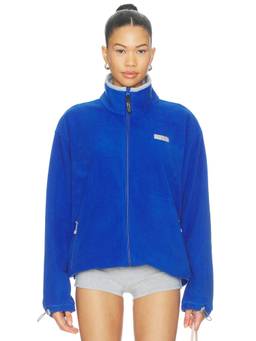 Sandy Liang - Dawson Women's Zip-Up Fleece Jacket Blue