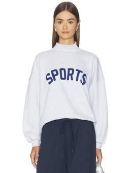 Sunny Somewhere - Sports Mockneck Women's Graphic Pullover Sweatshirt Off White