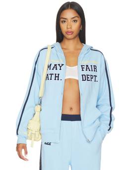 The Mayfair Group - Mayfair Athletic Dept Women's Graphic Zip-Up Hoodie Blue