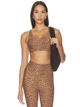 THE UPSIDE - Javen Jade Women's Racerback Removable Pads Sports Bra Brown