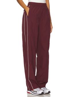 WellBeing + BeingWell - Terra Women's Lightweight Ripstop Pull-On Trackpants Burgundy