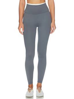 WellBeing + BeingWell - Flowwell Women's High-Waist Stretch Jersey Leggings Grey