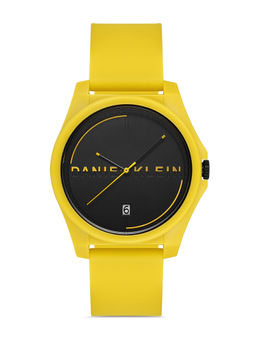 Daniel Klein - Black Color Silicone Strap Watch for Men DK.1.13193-5