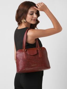 Caprese - Milo Cherry Red Satchel Bag (M)