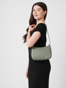Caprese - Zenith Green Baguette Handbag (M)