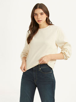 Levi's - Off White Embroidered Regular Fit Top