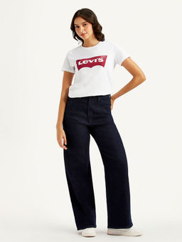 Levi's - Navy Blue Solid Loose Fit Jeans