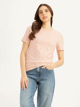 Levi's - Pink Textured Slim Fit T-Shirt